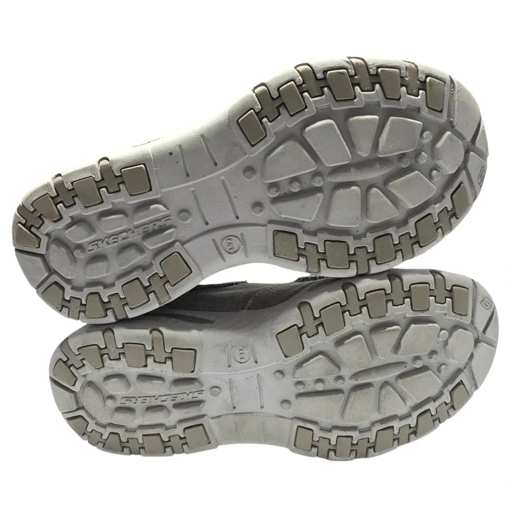 Skechers Mens Relaxed Fit Slipins Shoes Taupe Extra Wide Slip On Size 9
